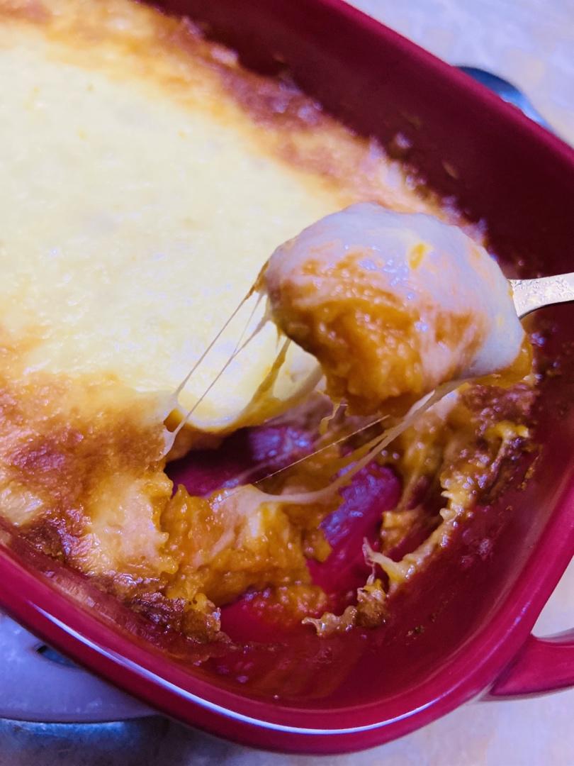 超拉丝芝士焗红薯❗奶香浓郁