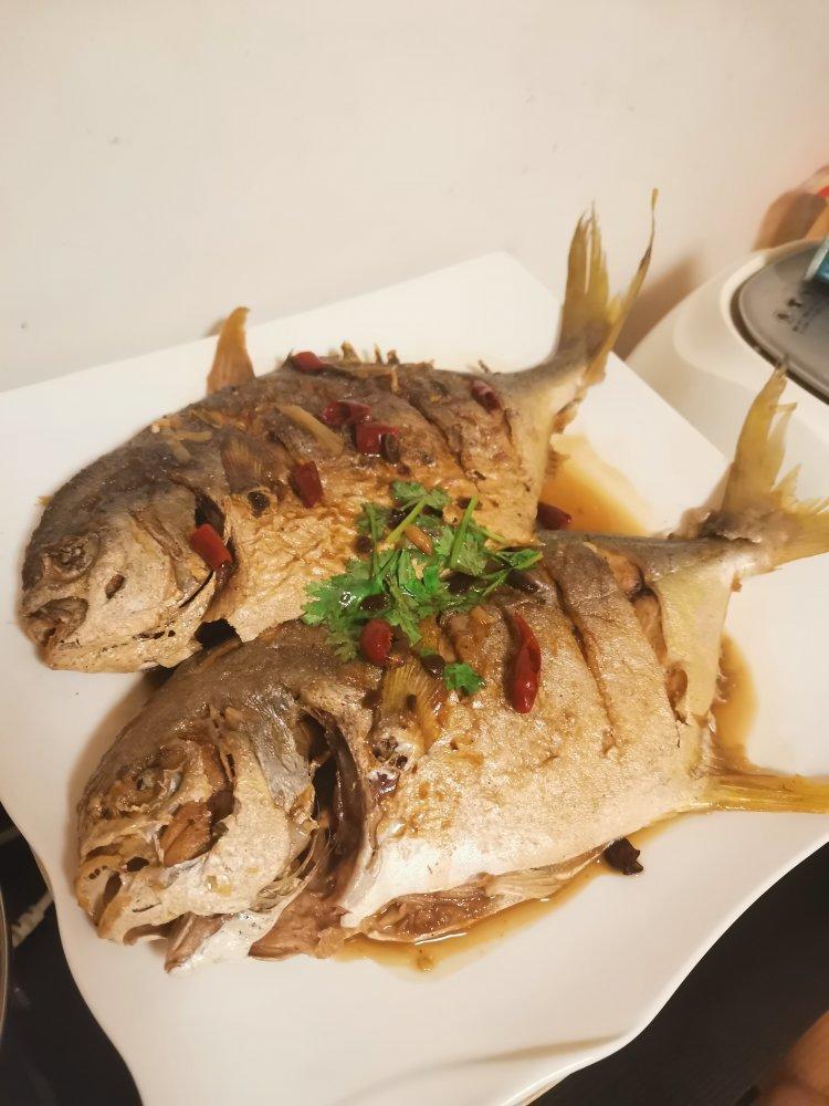 家常红烧鲳鱼