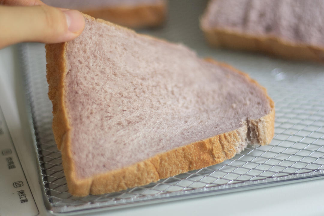 基础款紫米三明治吐司🥪梦幻色泽💗