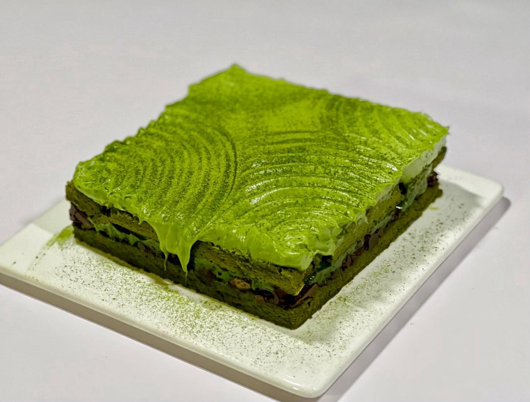 抹茶甘纳许蛋糕 matcha ganache cake