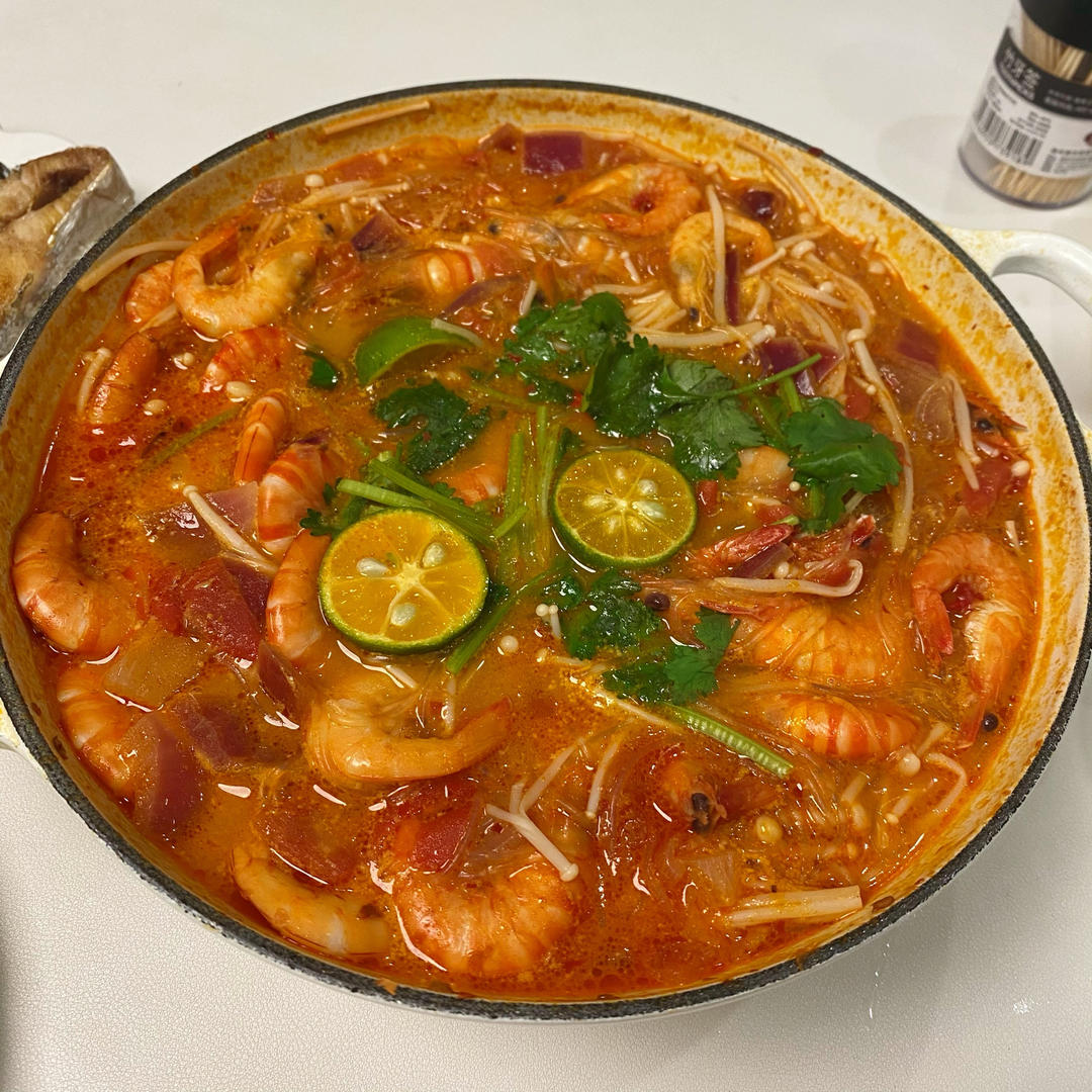 被夸爆的冬阴功汤【泰国学厨】超级好操作！