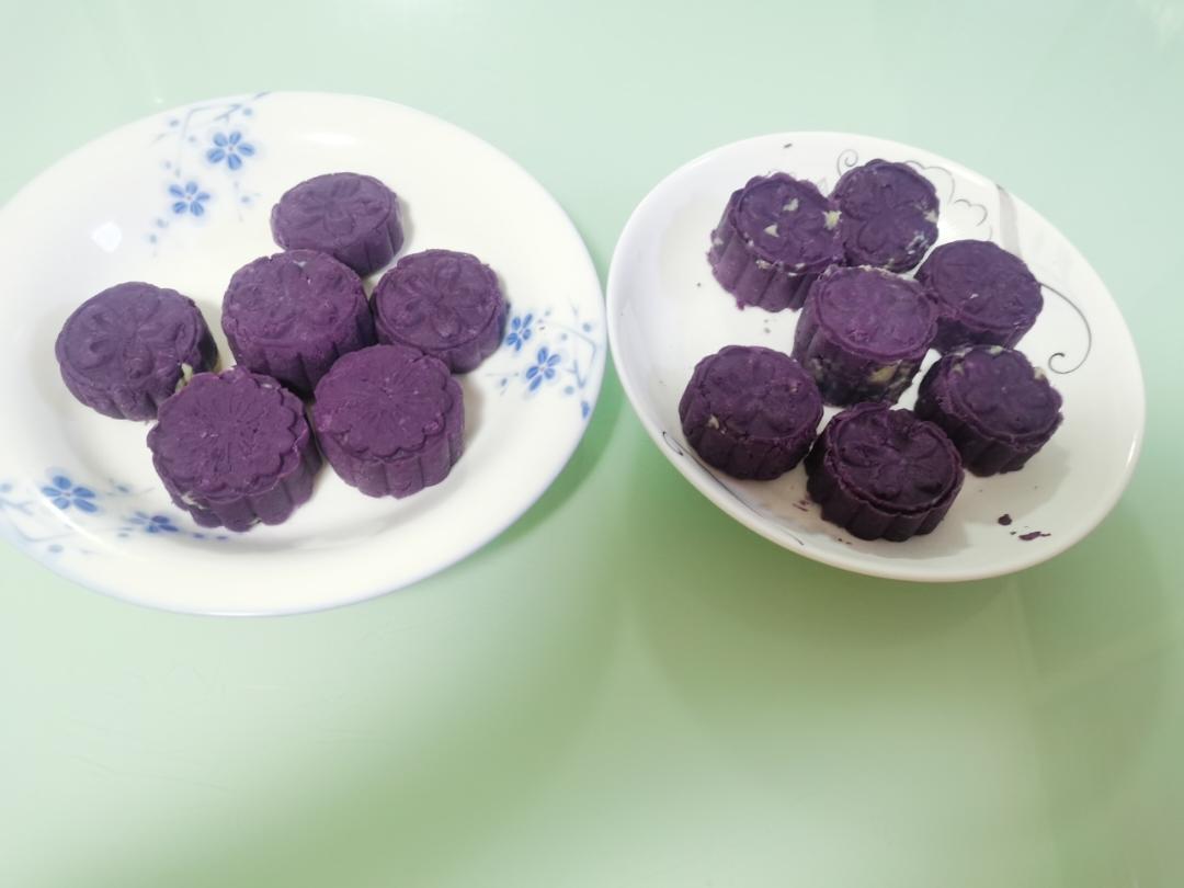 紫薯奶黄月饼（不需烤箱的月饼）