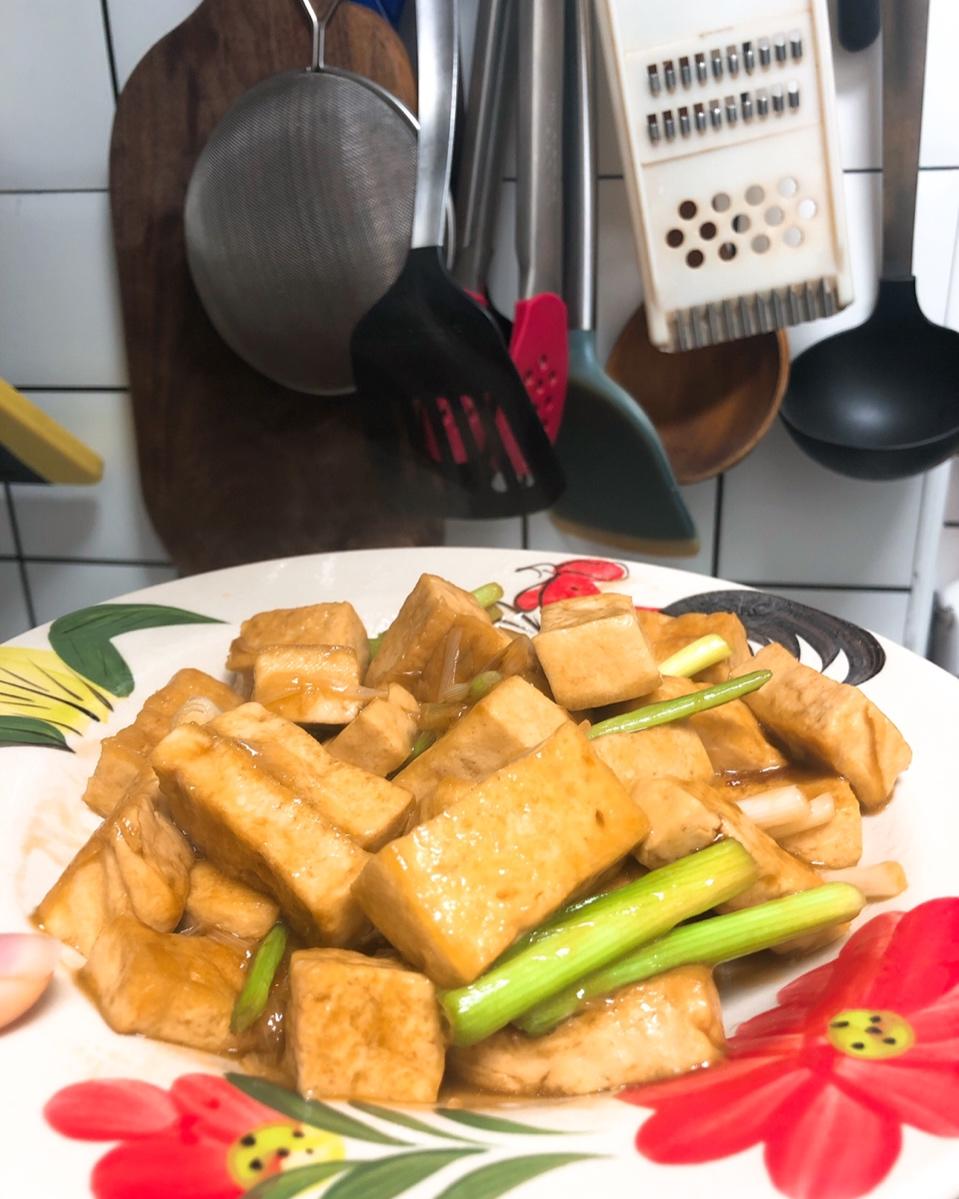 葱烧豆腐
