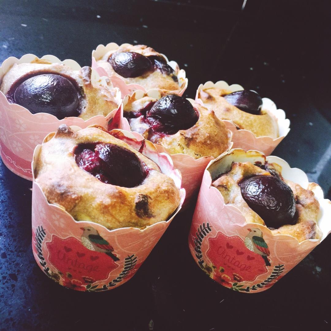 无油无糖香蕉红枣全麦马芬