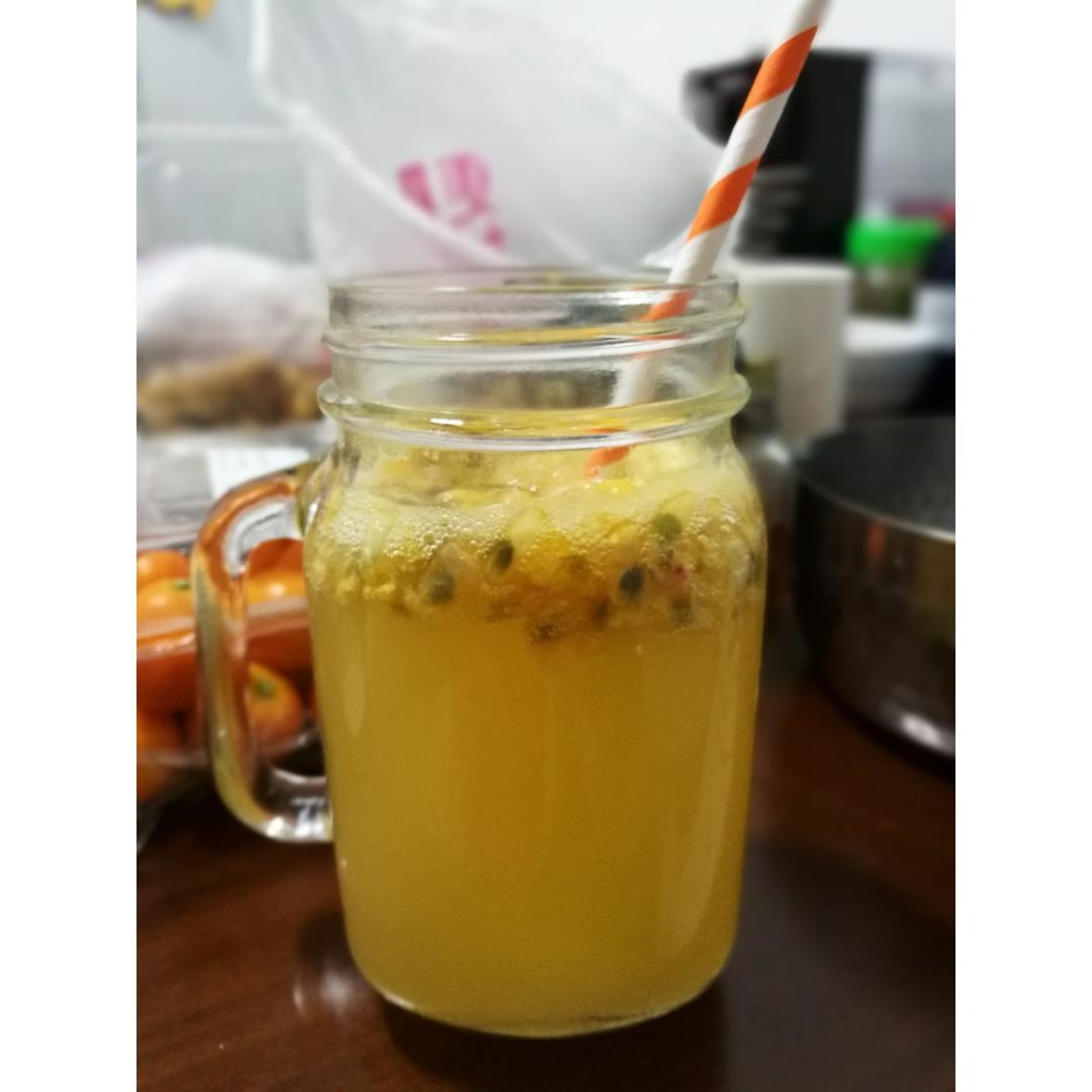 青柠/青桔百香果气泡水/夏日必备