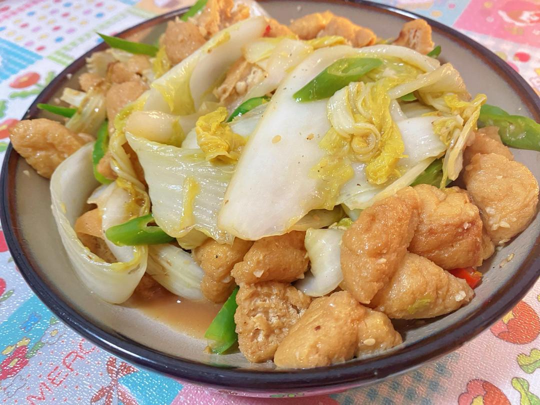 豆泡娃娃菜