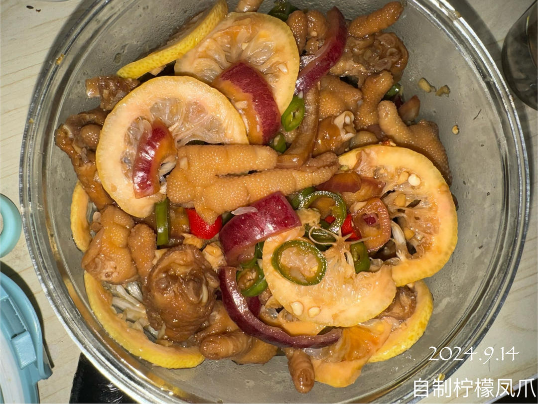【柠檬酸辣鸡爪】自制超级无敌美味的网红鸡爪