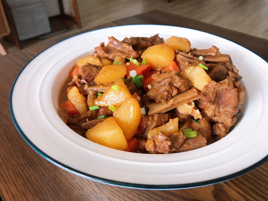 🔥巨好吃的红烧排骨炖土豆❗️懒人版轻松做拿手菜