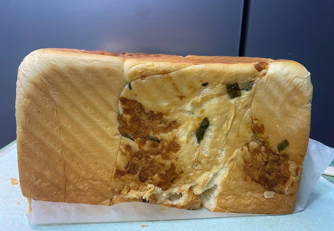 咸香松软～保姆级教程‼️葱香肉松手撕吐司