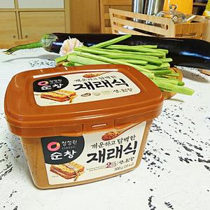 韩式酱香豆角烧茄子的做法 步骤2