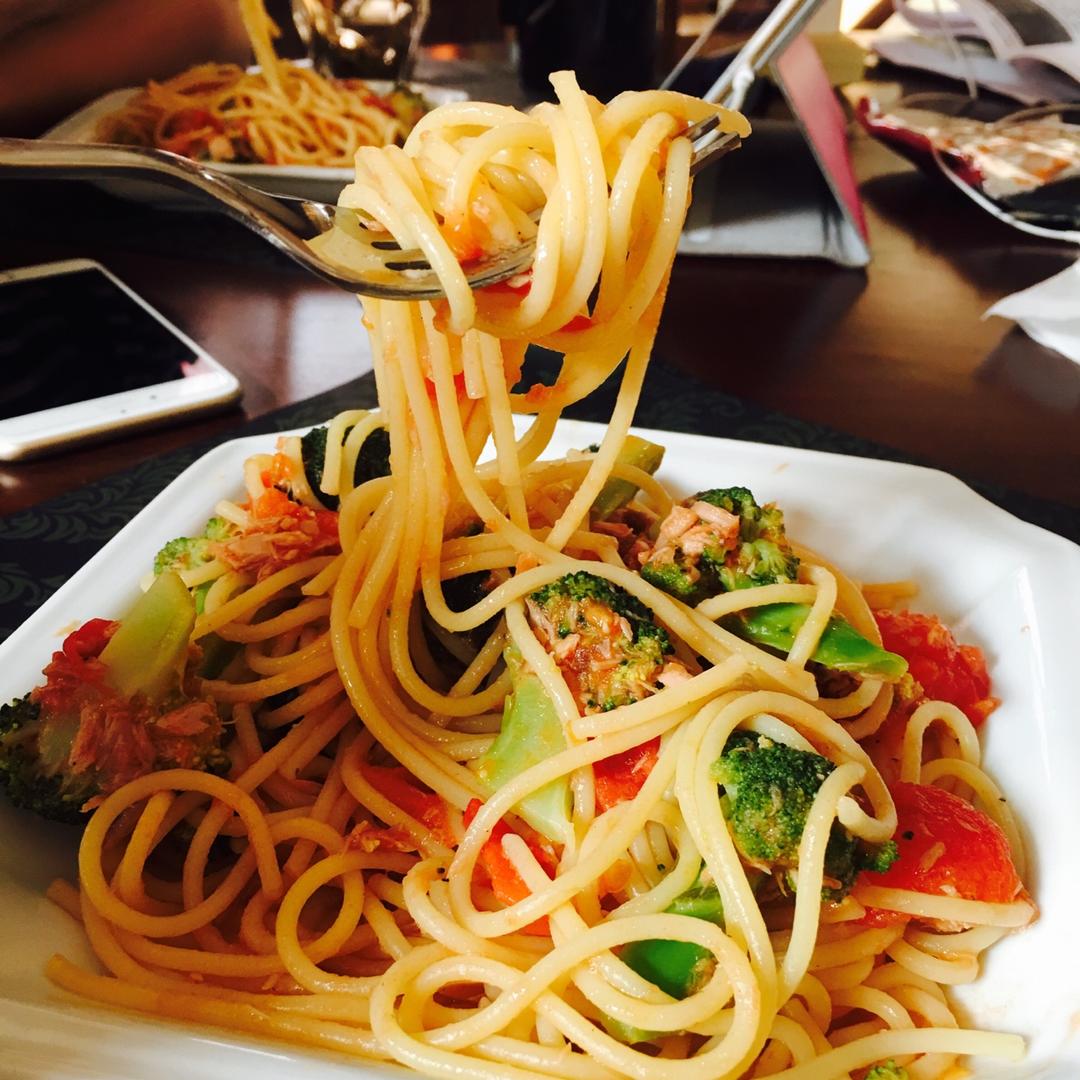 番茄金枪鱼意面（简易食材版）