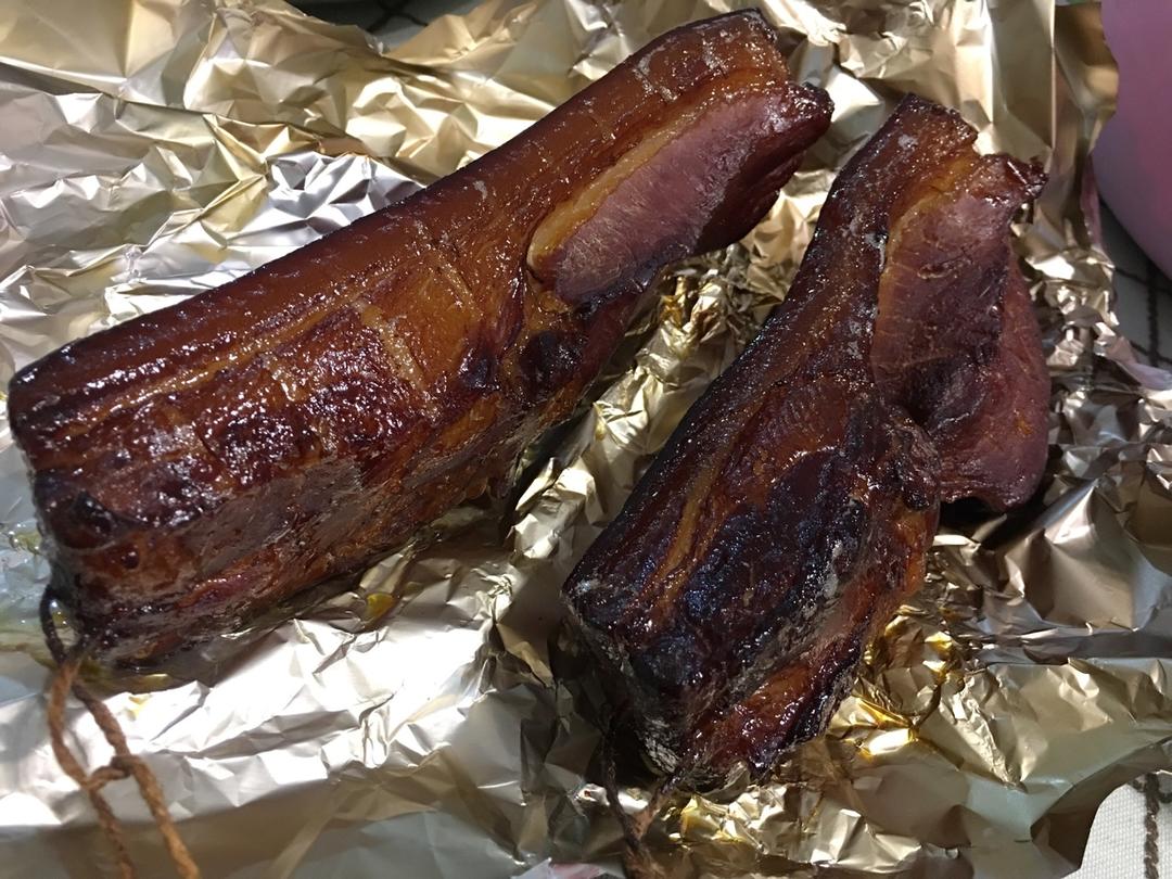自制湖南烟熏腊肉