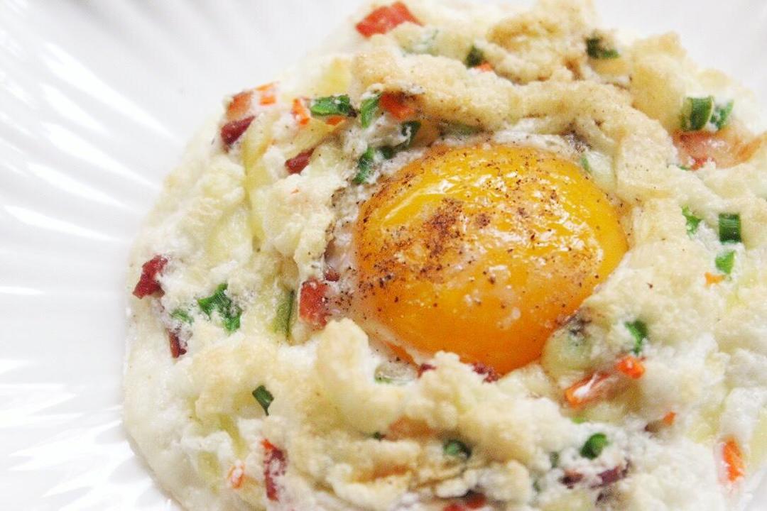 培根芝士云朵蛋