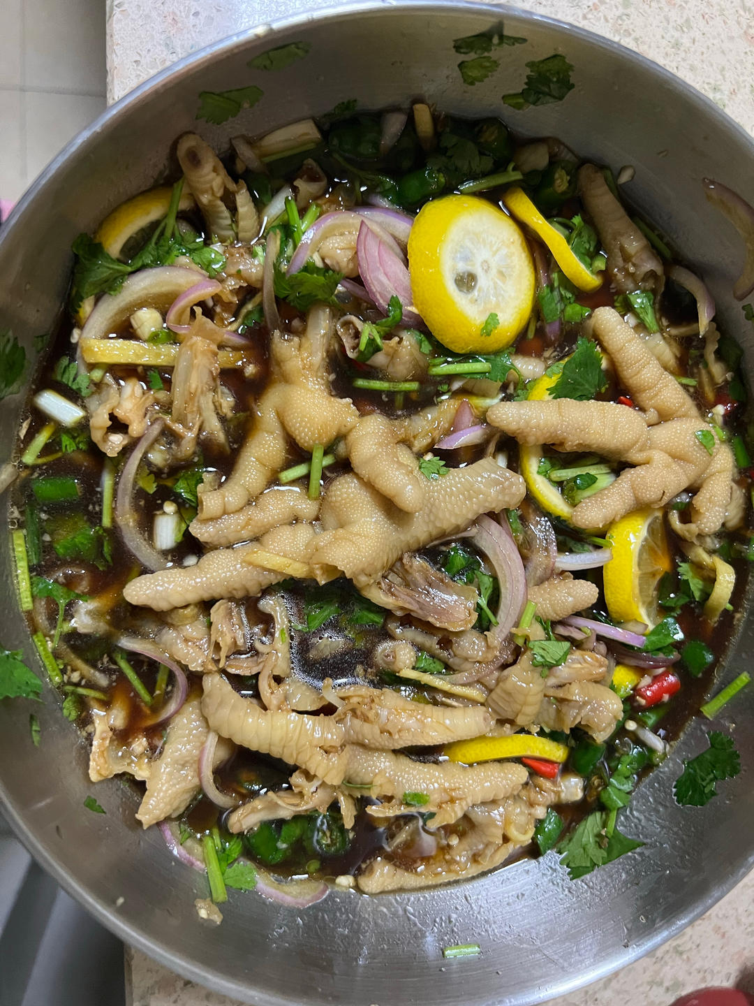 🍋柠檬百香果🌶️酸辣网红鸡爪