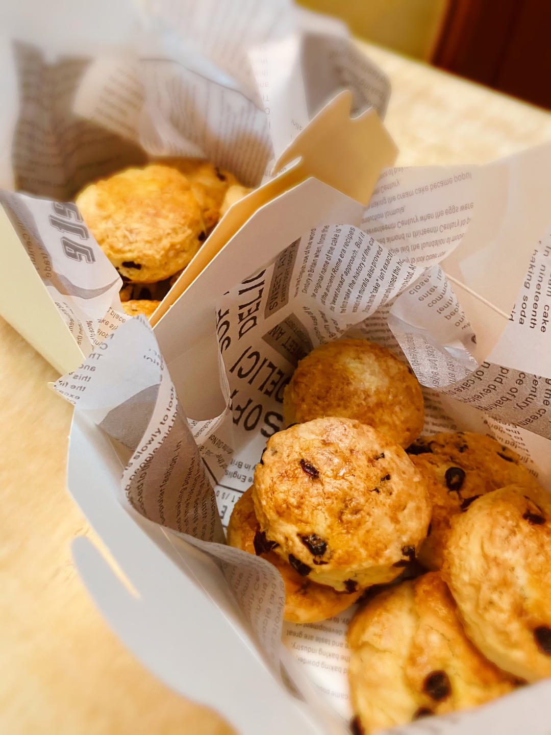 免打发‼️外酥里软的蔓越莓司康！一次成功