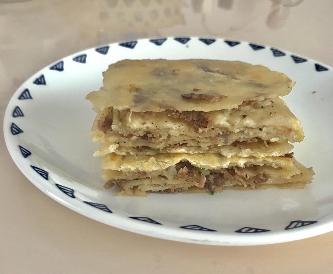 外酥里嫩，千层牛肉饼~~