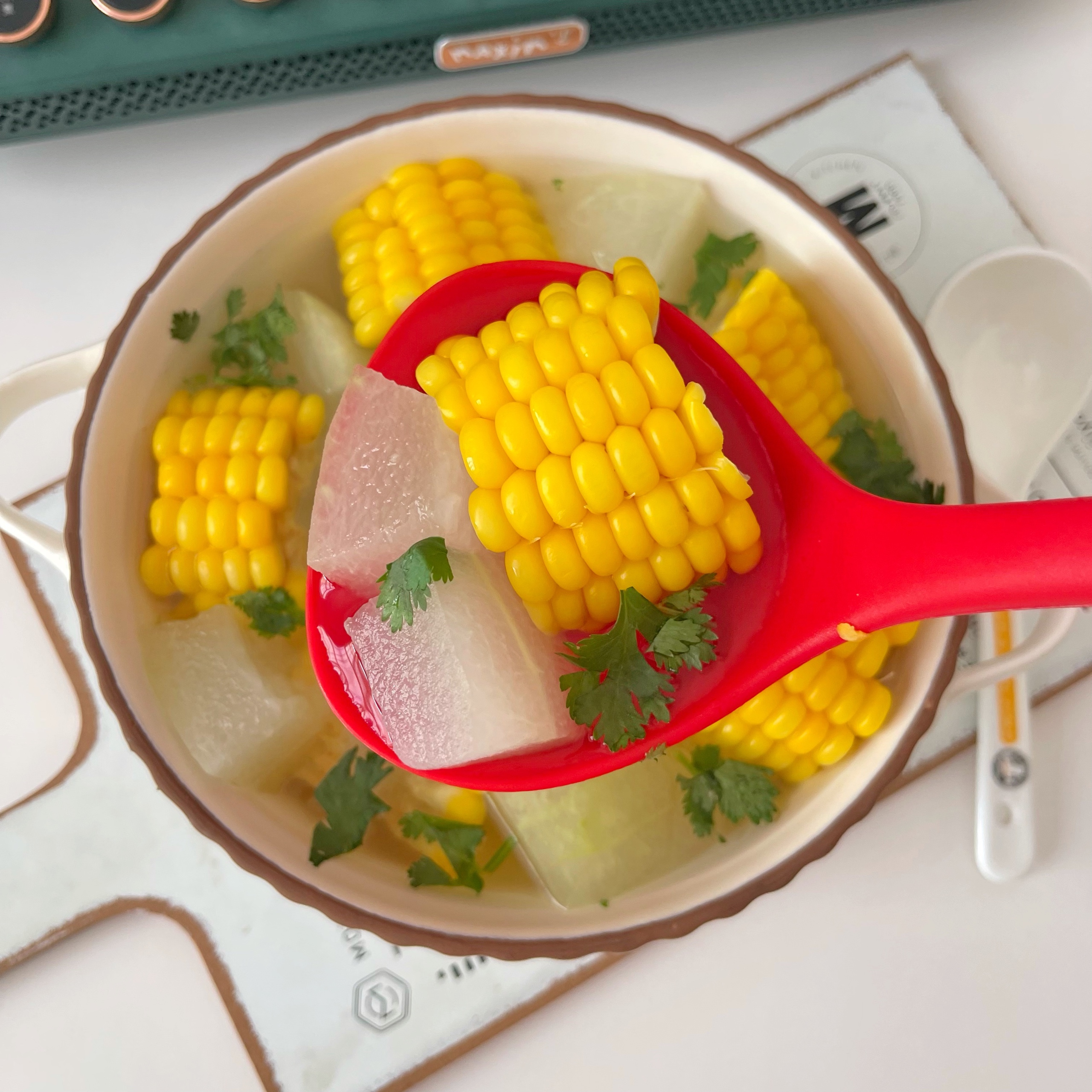 夏天必备的减脂汤～清肠刮油的冬瓜玉米汤！的做法 步骤6