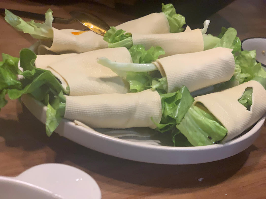 生菜豆皮卷