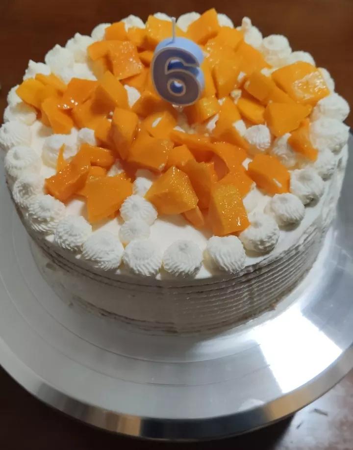 超级简单的味多美同款生日蛋糕（6寸），新手也能高度还原