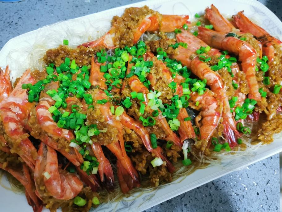 蒜蓉粉丝黑虎虾