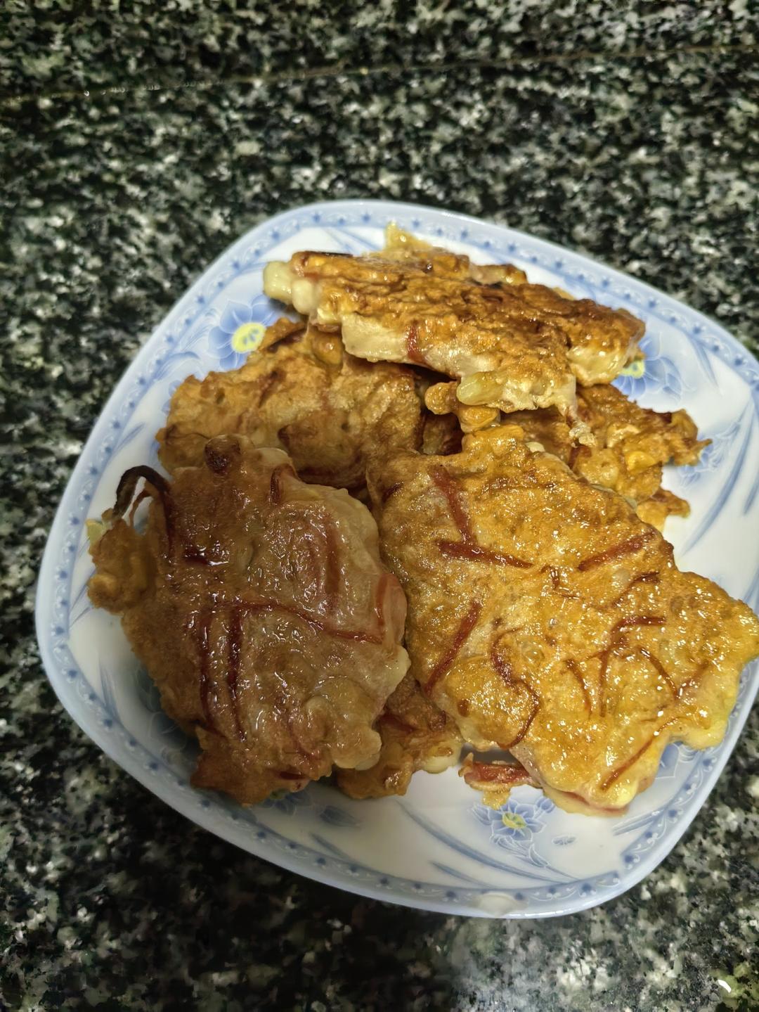 蔬菜鲜虾饼