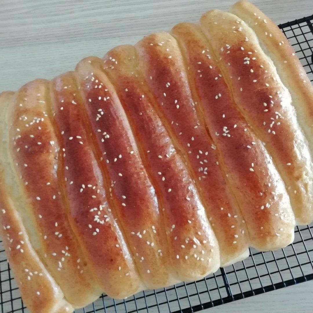 蜂蜜淡奶油面包#美味排包#