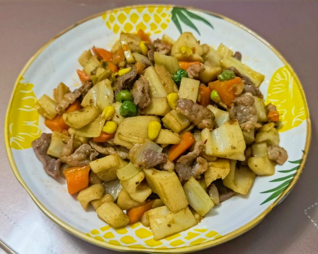 莲藕炒肉片