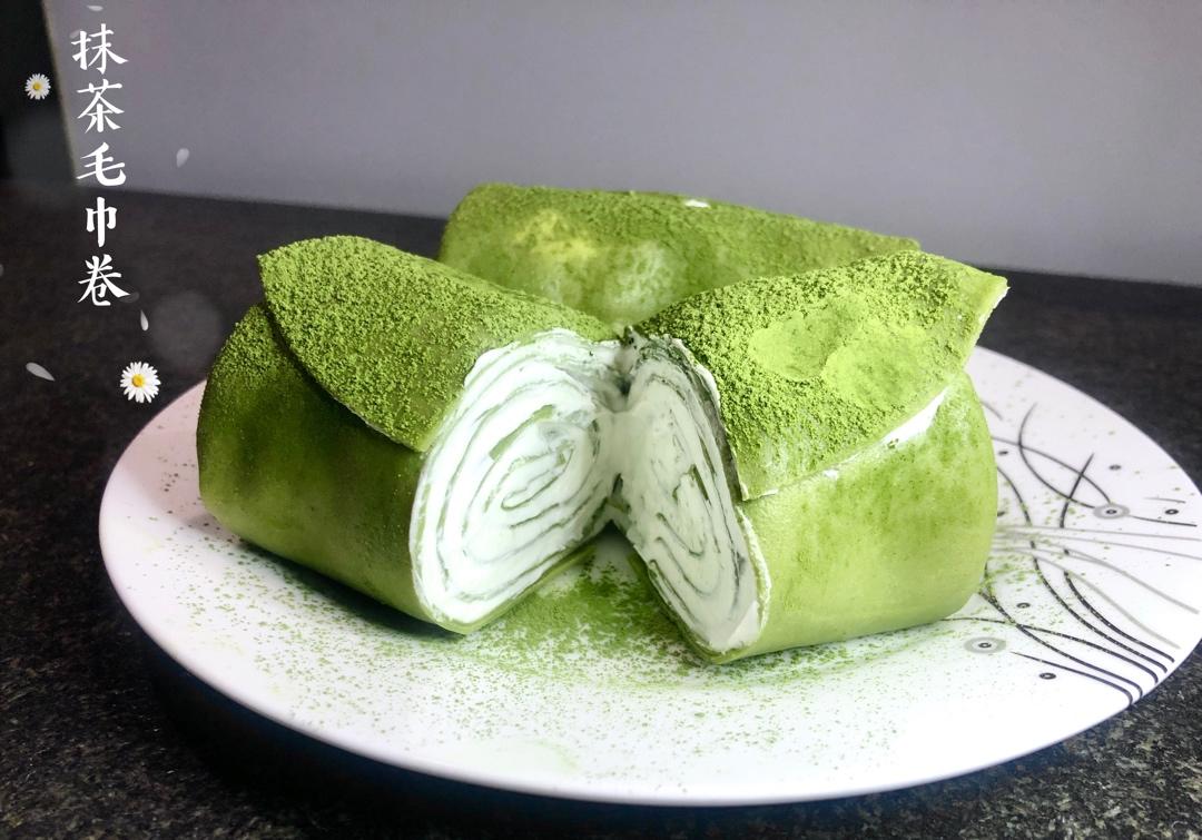 抹茶奶冻毛巾卷【曼食慢语】