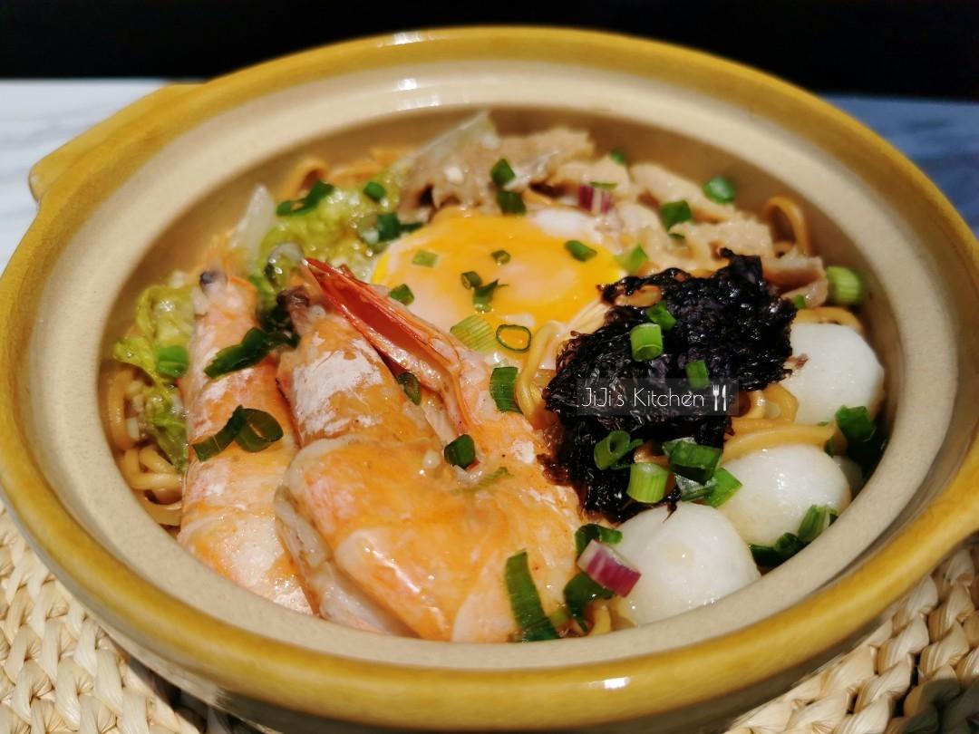 马来西亚美食 • 砂锅/沙煲焖伊面的做法