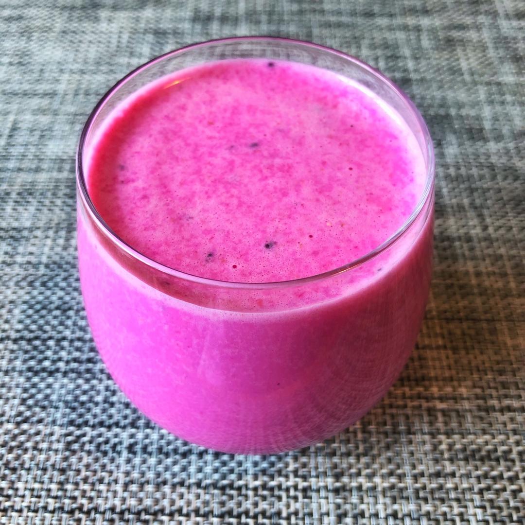 红心火龙果燕麦牛奶