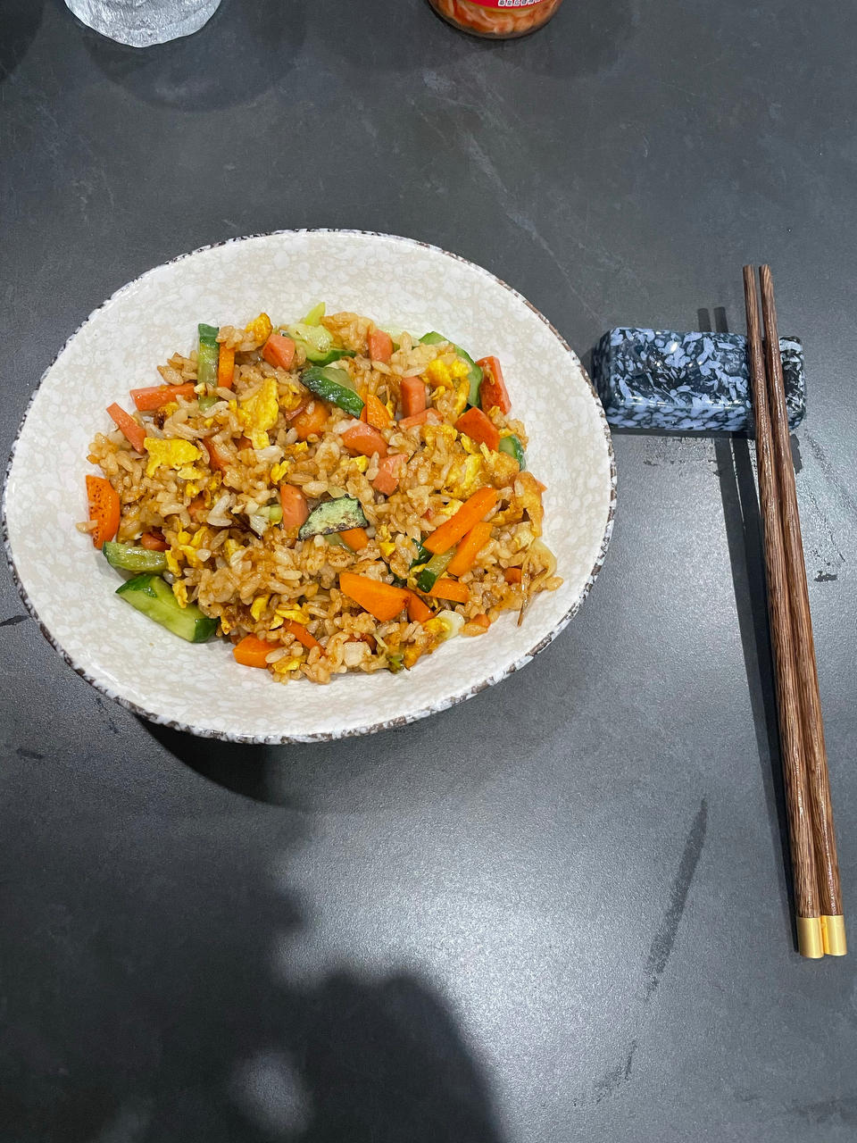 酱油火腿蛋炒饭