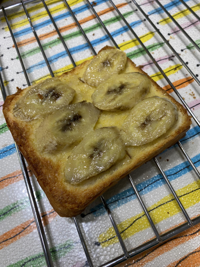 好吃到哭的香蕉烤吐司❗️酥脆香甜❗️零失败❗️