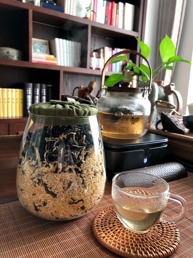 紫苏姜米茶的做法