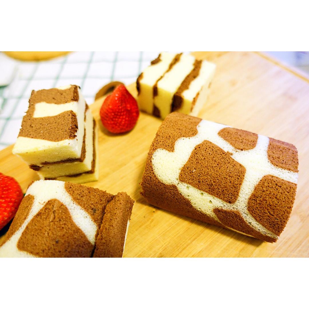 奶牛蛋糕卷+长颈鹿蛋糕卷