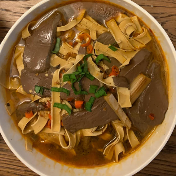 香辣嫩滑，好吃到哭的香辣鸭血～巨过瘾❗️