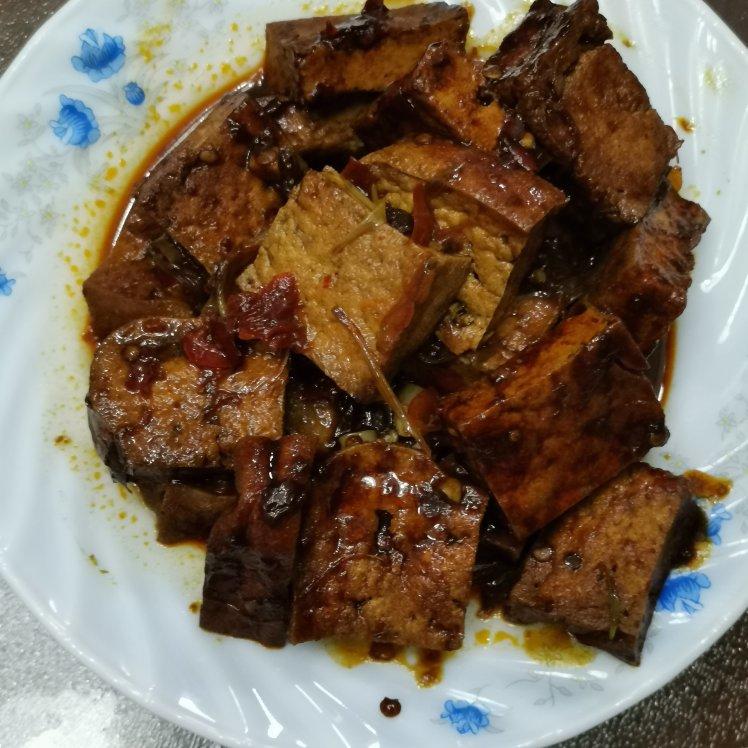 红烧脆皮豆腐