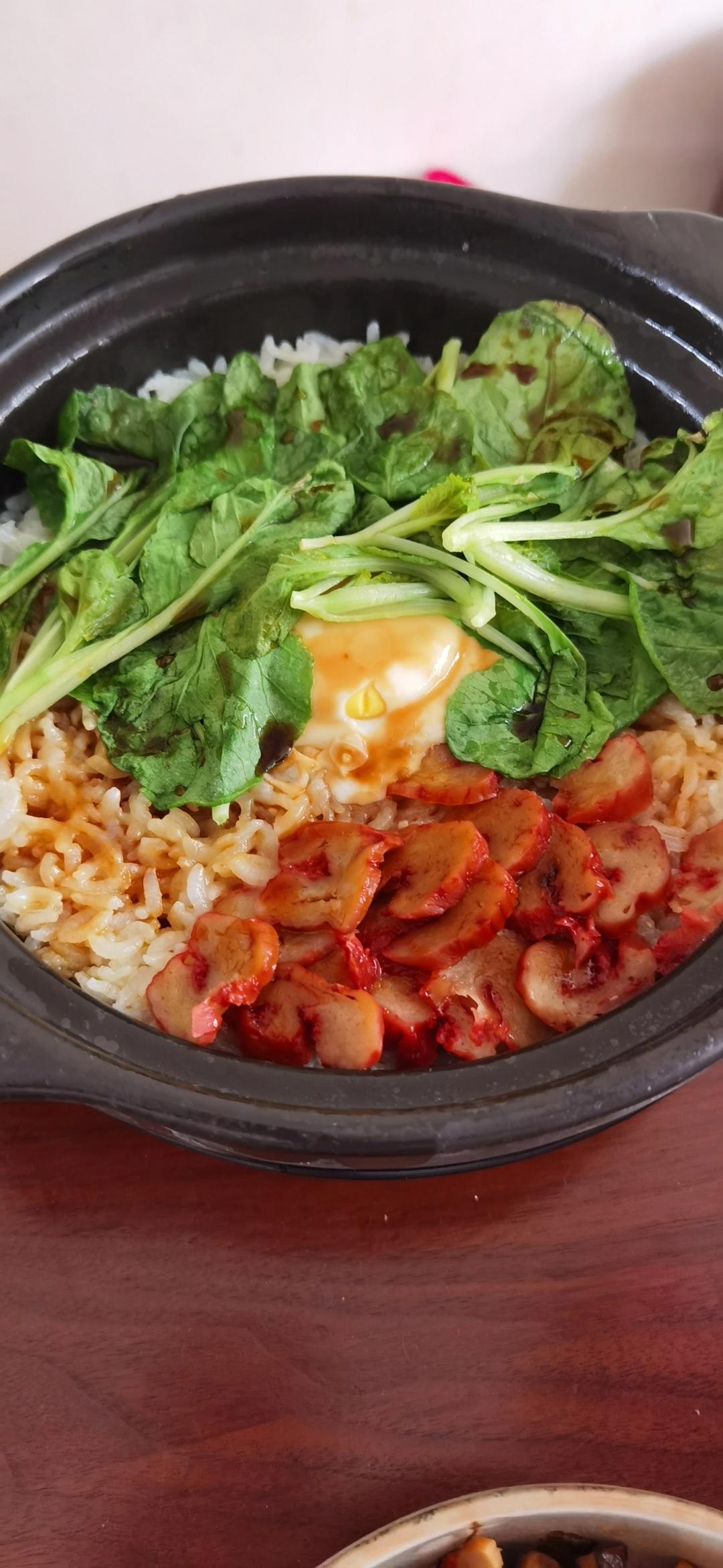 香喷喷的🍲腊肠煲仔饭（砂锅版）超简单神速