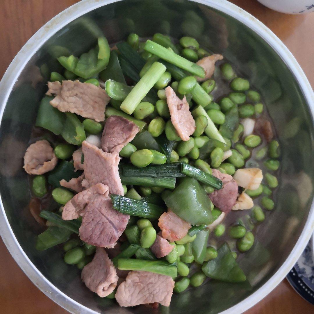 毛豆炒肉