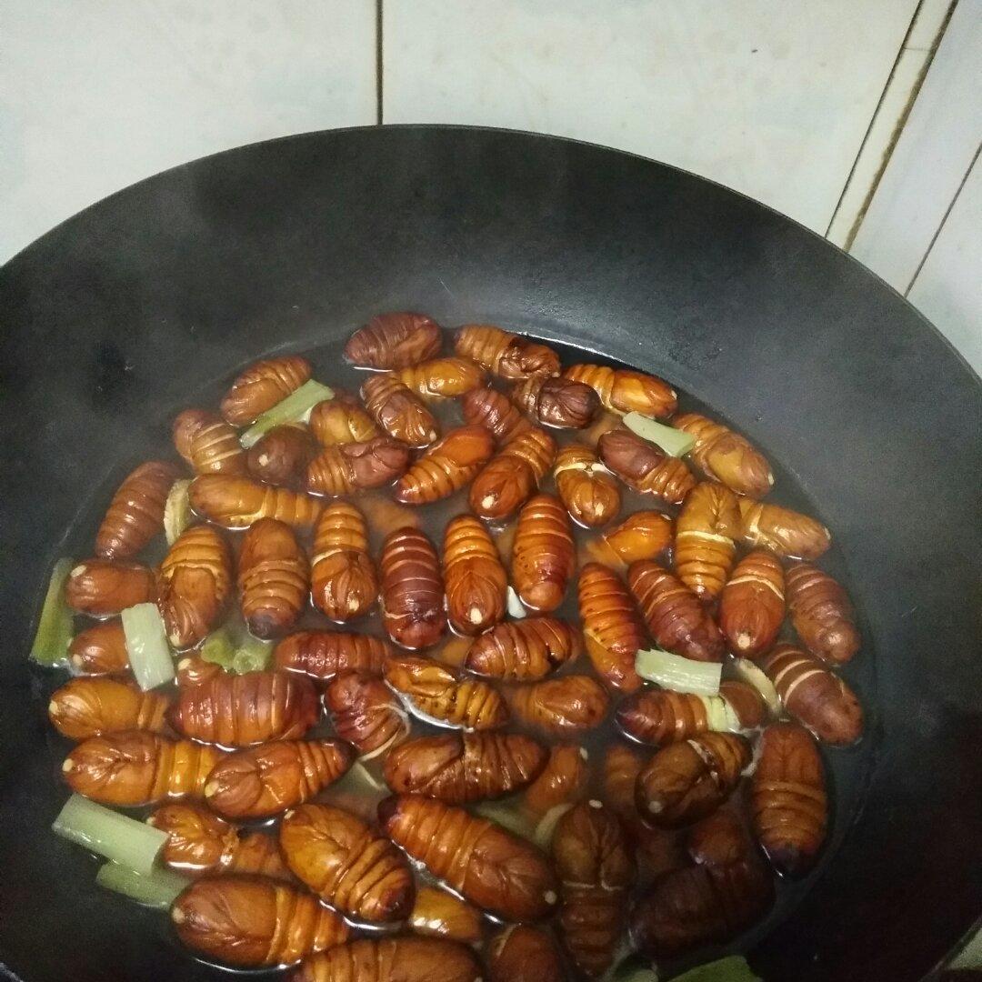 手机用户3349_m1g0做的盐水煮蚕蛹盐水煮蚕蛹小吃首