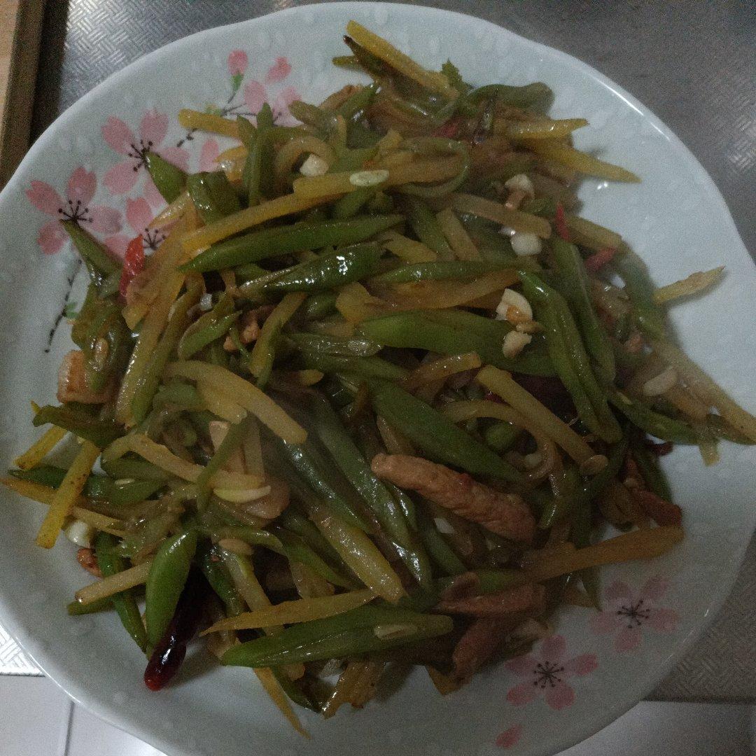 豆角炒土豆丝