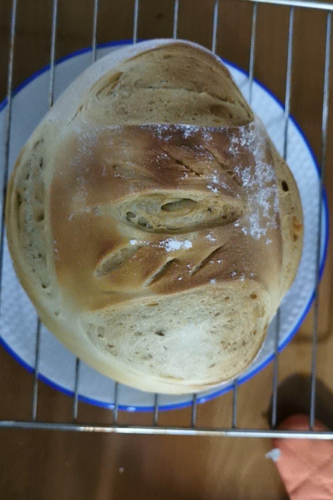 铸铁锅版红糖核桃面包