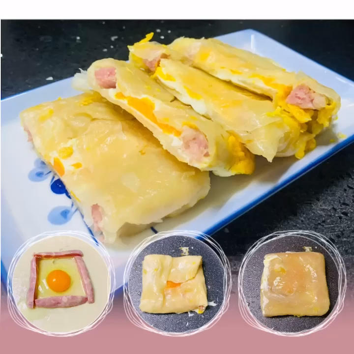 5分钟就能搞定的手抓饼早餐，酥到掉渣～