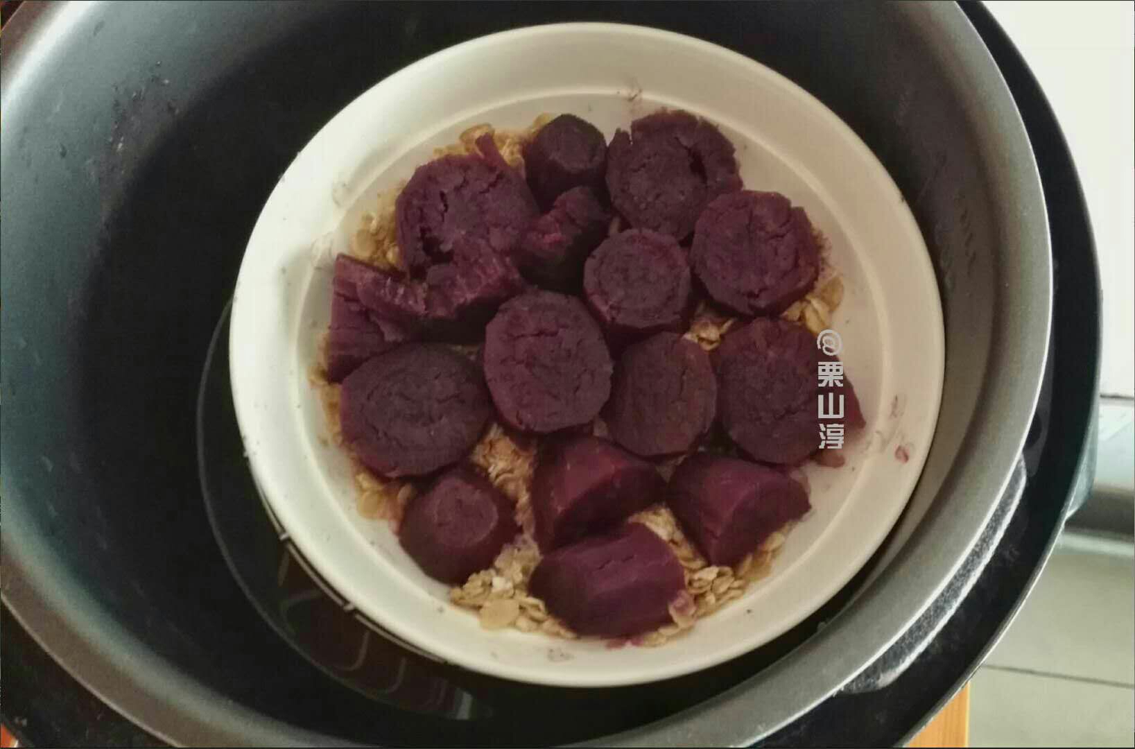 【记录03】杂粮窝窝头 ― 奶香紫薯味的做法 步骤1