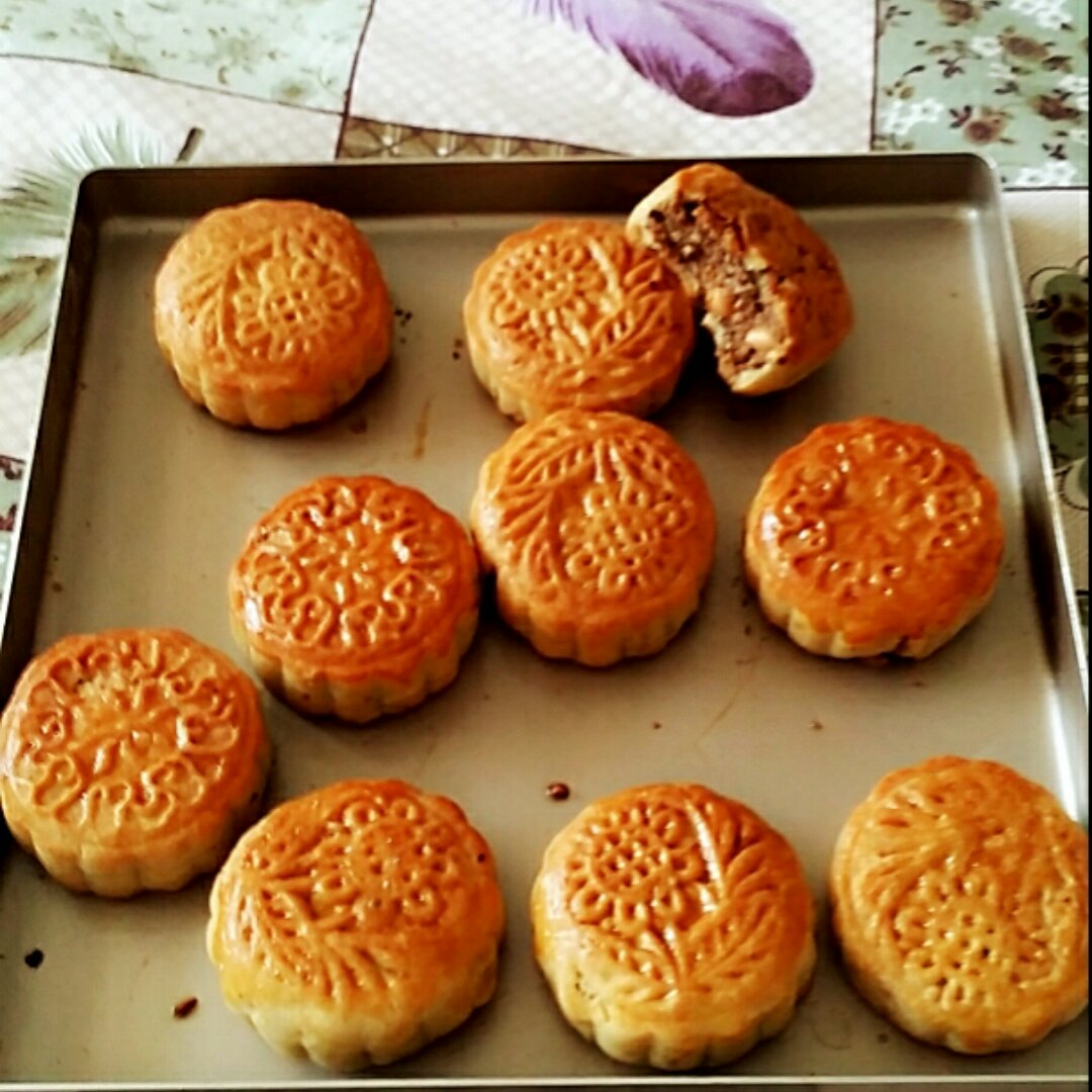 五仁月饼～不用转化糖浆的版本