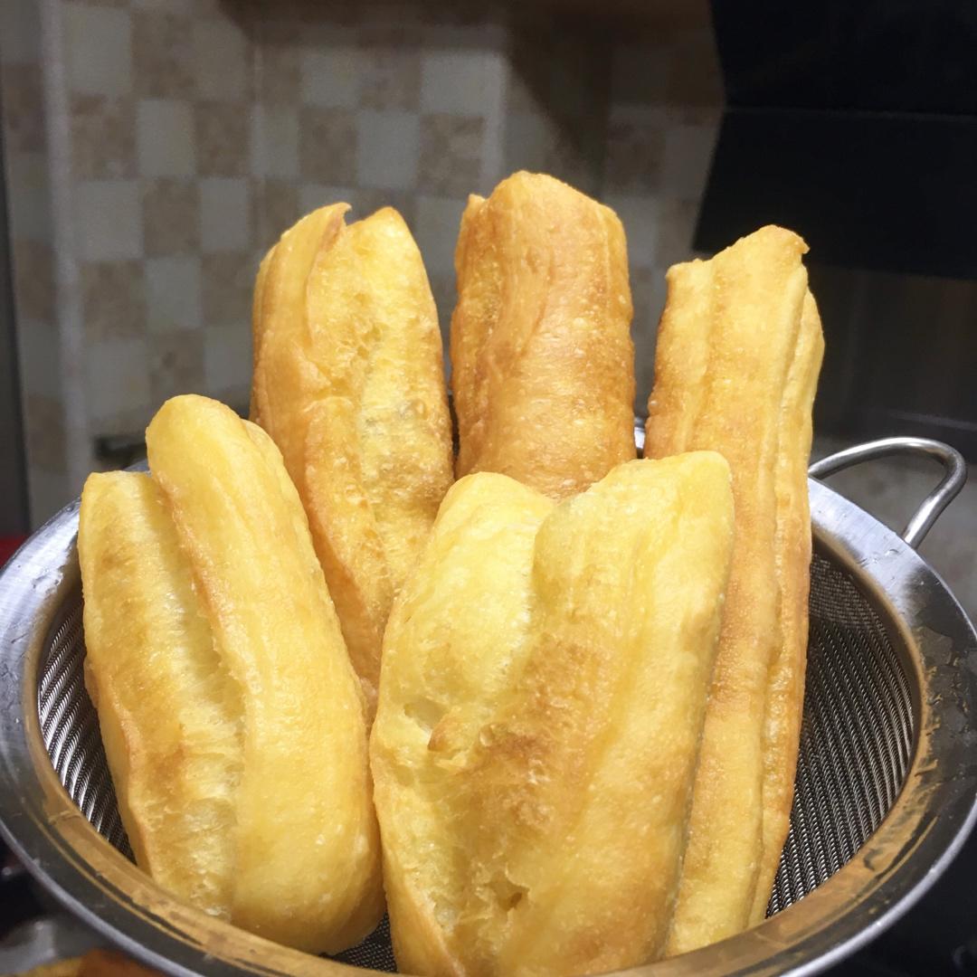 自制无泡打粉油条