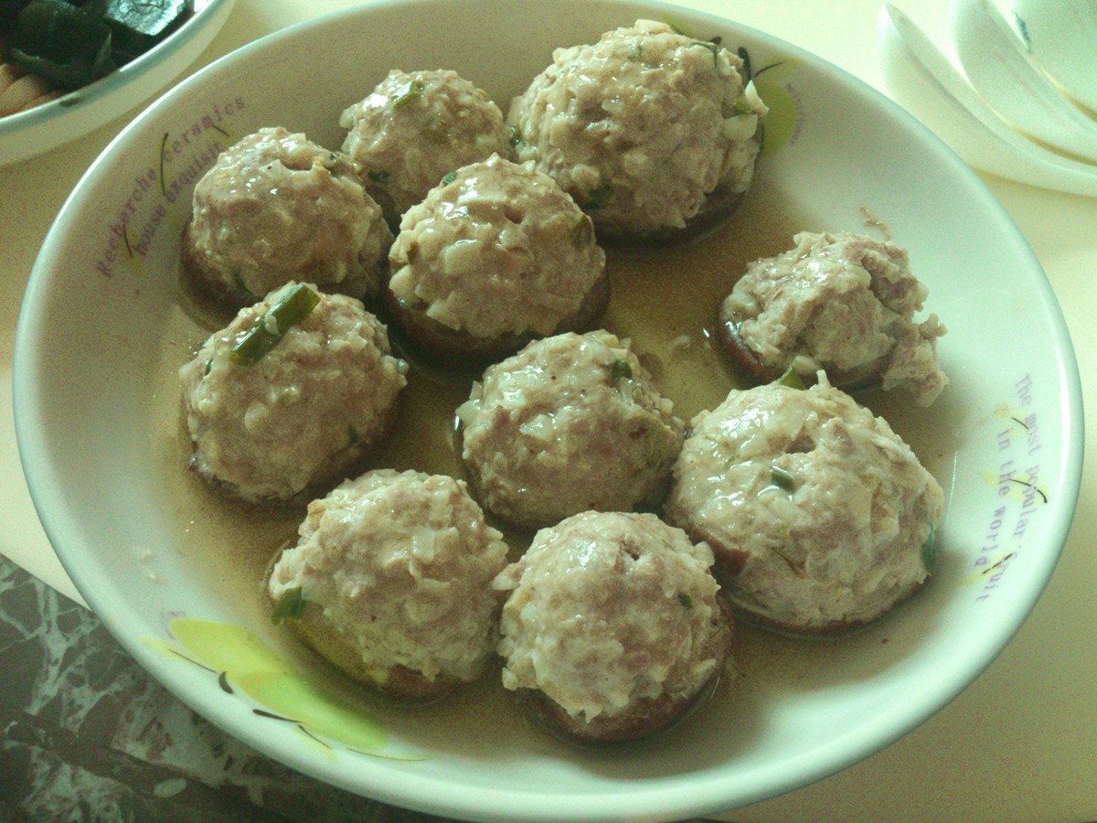 豆腐肉末酿香菇