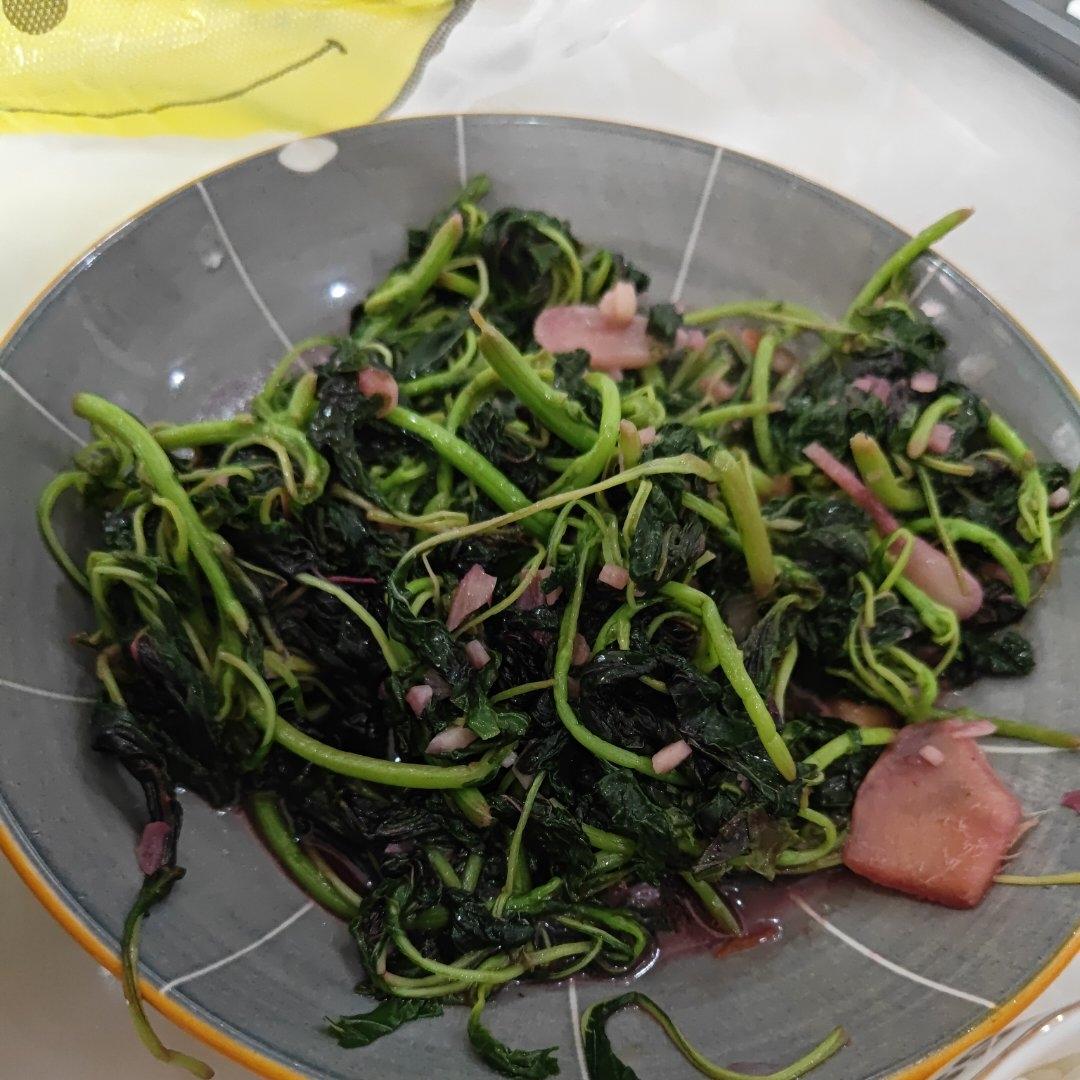 清炒红苋菜（简单菜也有窍门，一看就明白）