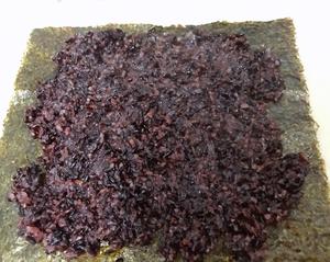 紫米海苔包饭/紫米饭团的做法 步骤4