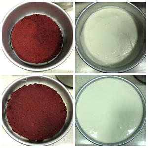 红丝绒酸奶慕斯蛋糕（母亲节蛋糕，零卡糖，自制酸奶，低脂健康，好吃不胖）的做法 步骤13