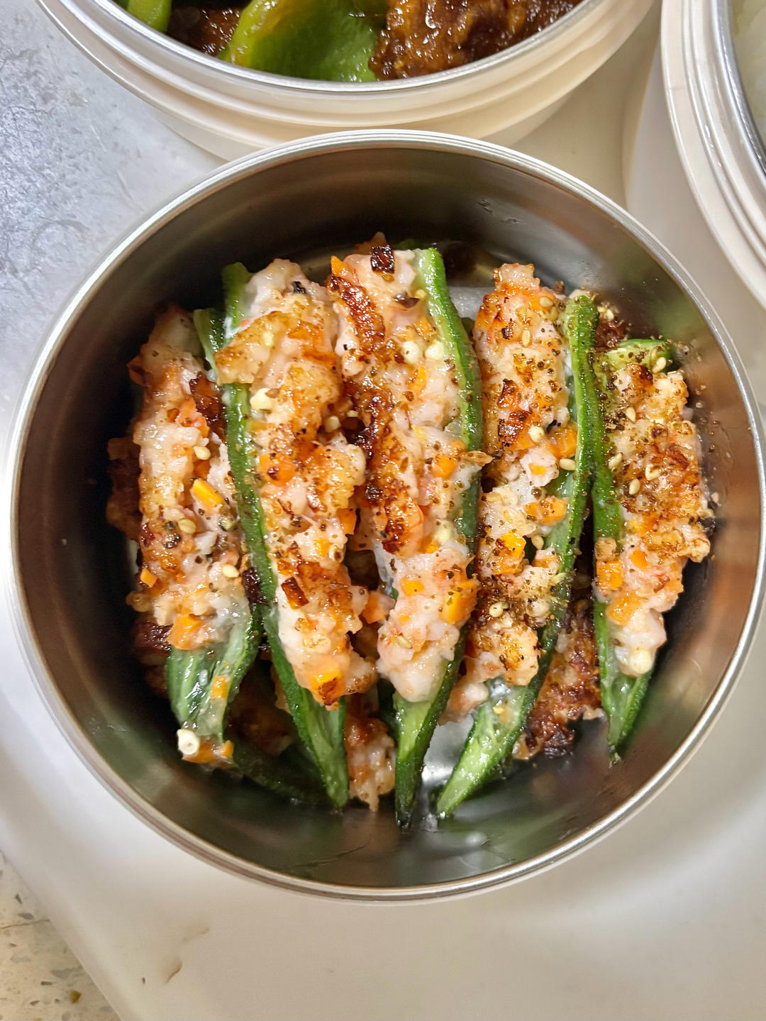 夏季限定～秋葵+虾滑真的巨巨巨好吃